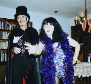 Alan and Phyllis during one of the many magic/storytelling shows that they performed together.